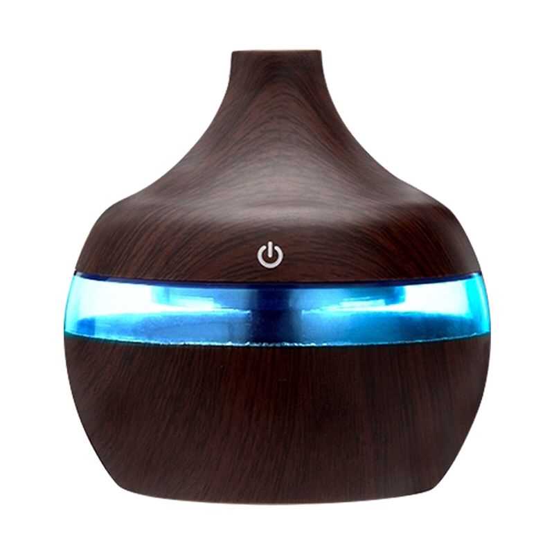 Coffee 7 Colour LED Ultrasonic Room Humidifier Aroma Essential Oil Diffuser Air Purifier
